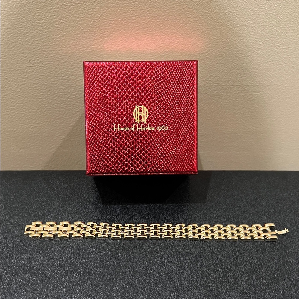 House of Harlow 1960 | Timeless Collection Gold Link Bracelet - Picture 6 of 10